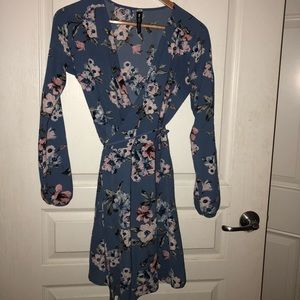 Design lab wrap dress floral